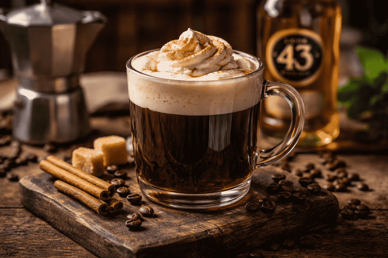 Kaffeelikör im spanischen Kaffee