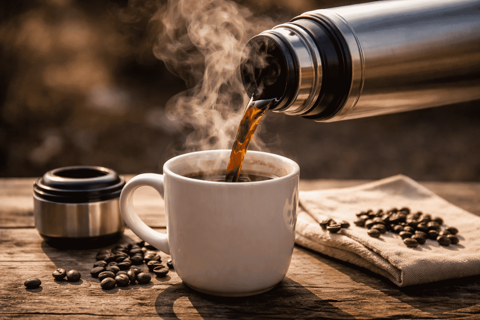 Wie lange bleibt Kaffee in einer Thermoskanne warm?